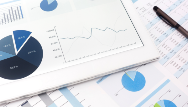 Photo of flow charts, diagrams and other financial paperwork